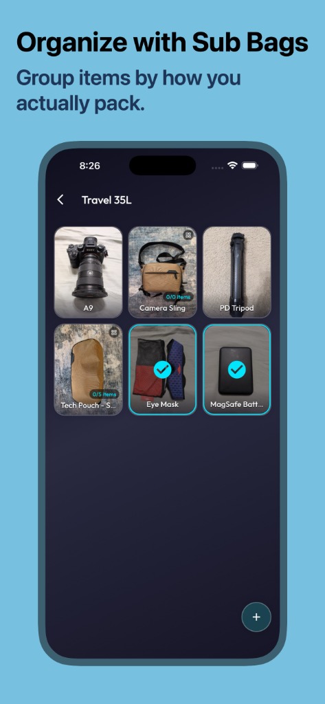 Sub-Bags Organization